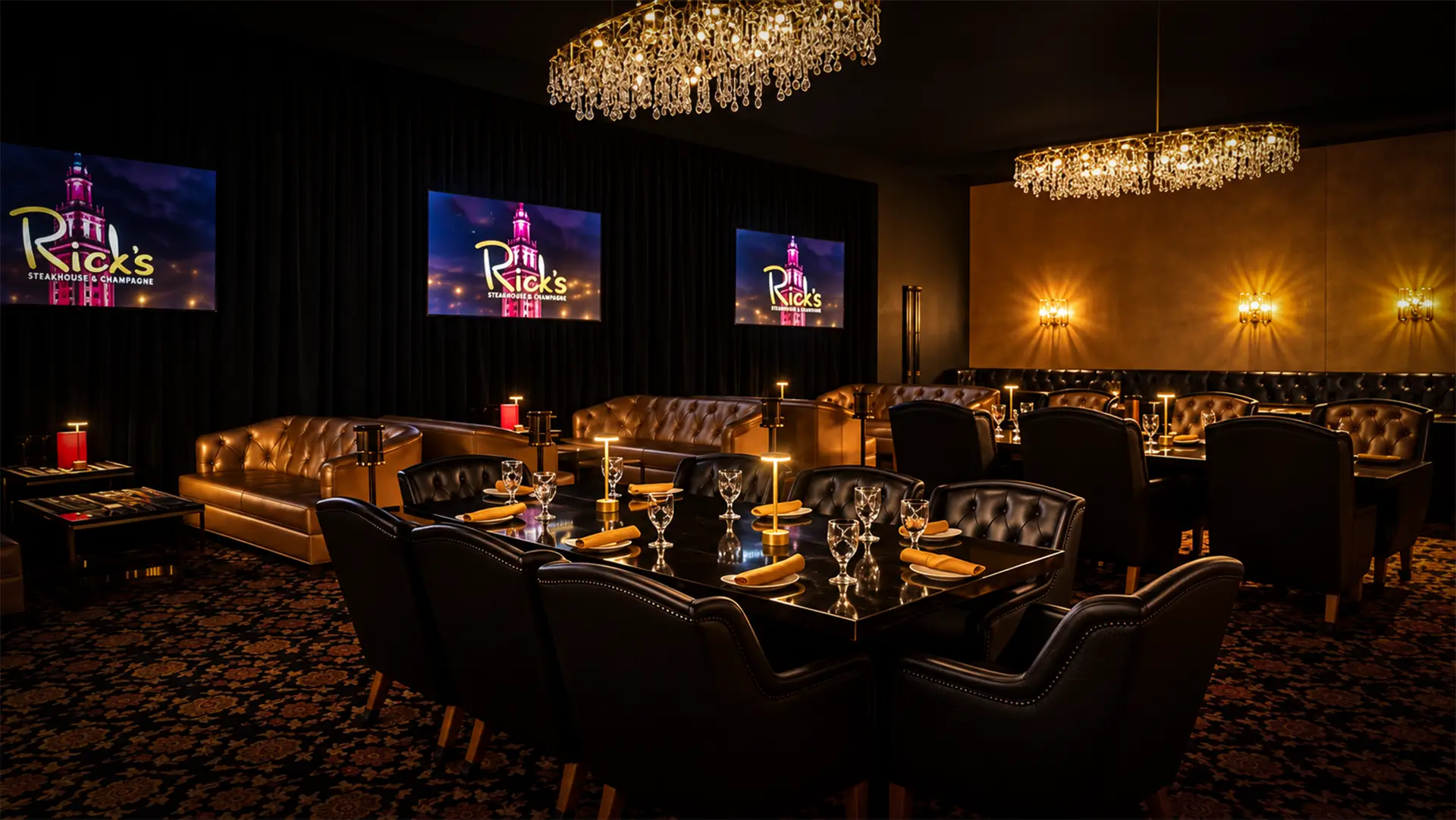 Rick’s Steakhouse and Lounge interior